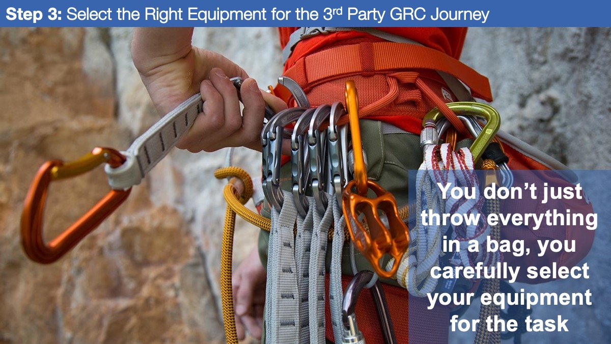 Step 3: Select the Right Equipment for the 3rd Party GRC Journey
