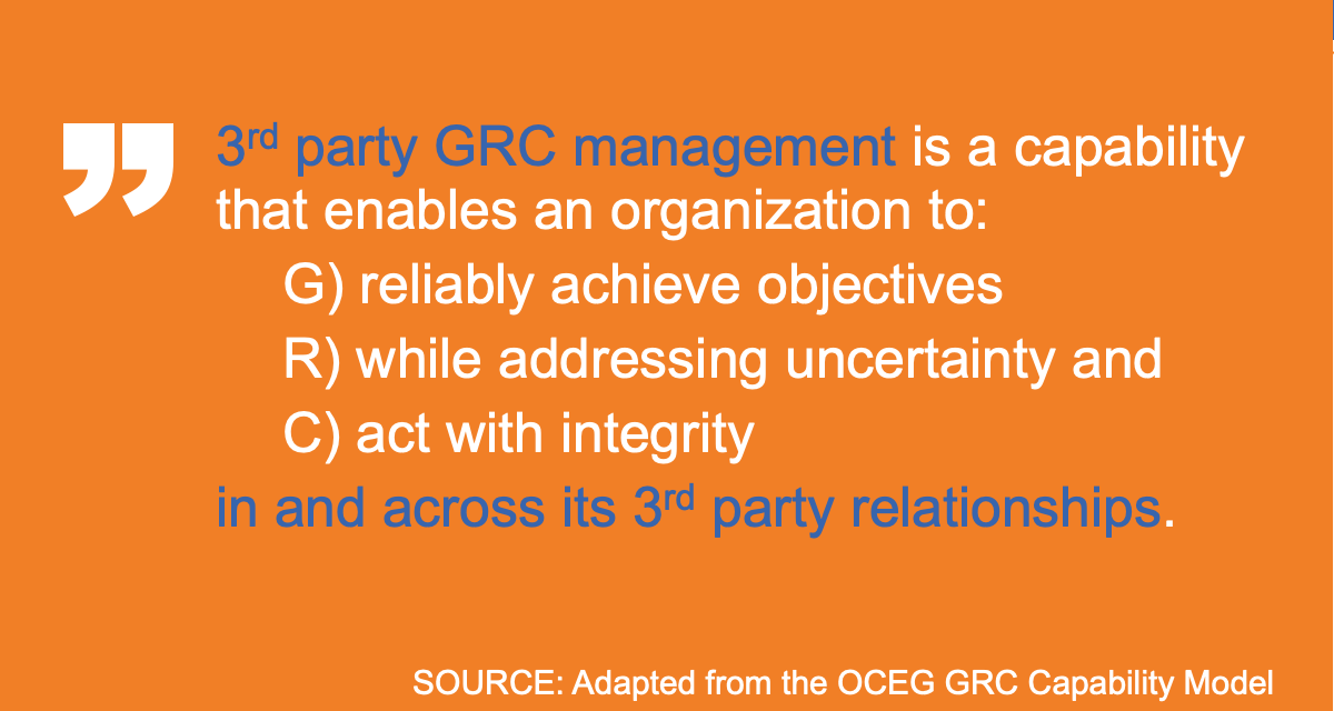 Defining Third-Party GRC Management