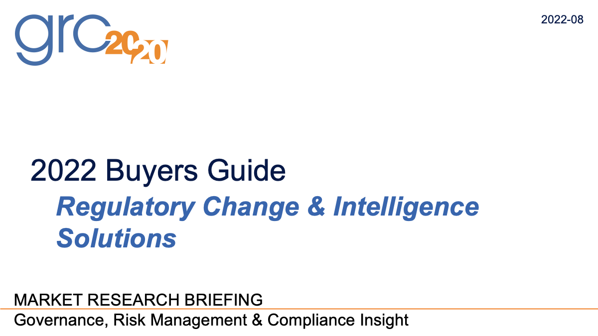 Events GRC 20/20 Research, LLC